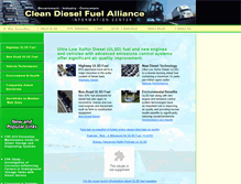 Tablet Screenshot of clean-diesel.org